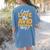 AVID Team Appreciation Essentials AVID Program Teacher Women's Comfort Colors T-Shirt Back Print Blue Jean