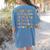 Back To School Kindergarten Teacher ABCs Animals Alphabet Women's Comfort Colors T-Shirt Back Print Blue Jean