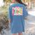 Back To School Pre-K Preppy Teacher Girl Women's Comfort Colors T-Shirt Back Print Blue Jean
