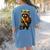 Back To School Raccoon Teachers Student Kids Women's Comfort Colors T-Shirt Back Print Blue Jean