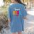 Back To School Teachers Crew Students Team ESOL Teacher Women's Comfort Colors T-Shirt Back Print Blue Jean