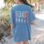 Battery Life Of A Nurse School Teacher Appreciation Women's Comfort Colors T-Shirt Back Print Blue Jean