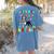 My Birthday Colorful Costume Boston Terrier Party Women's Comfort Colors T-Shirt Back Print Blue Jean
