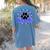 Blue Bobcats School Spirit Coquette Bow Mascot Teacher Women's Comfort Colors T-Shirt Back Print Blue Jean