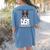 Boston Terrier American Gentleman Personal Stalker Dog Lover Women's Comfort Colors T-Shirt Back Print Blue Jean