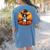 Boston Terrier Bostie Dog Breed Pet Halloween Pumpkins Women's Comfort Colors T-Shirt Back Print Blue Jean