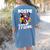 Boston Terrier Bostie Dog Breed Pet Bostie Mom Women's Comfort Colors T-Shirt Back Print Blue Jean