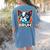 Boston Terrier Bruh Dog Lover Women's Comfort Colors T-Shirt Back Print Blue Jean