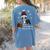 Boston Terrier Christmas T Shirt-Life Is Merrier Premium Tri-Blend Women's Comfort Colors T-Shirt Back Print Blue Jean