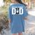 Boston Terrier Dad Of A Bostie Dad Bostie Father Women's Comfort Colors T-Shirt Back Print Blue Jean