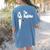 Boston Terrier Dad The DogFather Shirt Boston Terrier Women's Comfort Colors T-Shirt Back Print Blue Jean