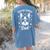 Boston Terrier Dad Boston Terrier Women's Comfort Colors T-Shirt Back Print Blue Jean