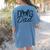 Boston Terrier Dog Dad Women's Comfort Colors T-Shirt Back Print Blue Jean