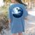 Boston Terrier Dog Moon Dog Mom Dad Women Men Dog Lovers Women's Comfort Colors T-Shirt Back Print Blue Jean