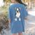 Boston Terrier Dog Motif Pet Art Boston Terrier For Men Women Kids Women's Comfort Colors T-Shirt Back Print Blue Jean