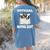 Boston Terrier Dog Official Sleepshirt Pajamas Nightgown For Men Women Kids Women's Comfort Colors T-Shirt Back Print Blue Jean