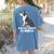 Boston Terrier Dog Owner Grandma Women's Comfort Colors T-Shirt Back Print Blue Jean