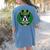 Boston Terrier Dog St Patricks Day Irish Pet Lover Men Women Kids Women's Comfort Colors T-Shirt Back Print Blue Jean
