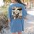 Boston Terrier Dog UFO Alien Extraterrestrial Selfie Women's Comfort Colors T-Shirt Back Print Blue Jean