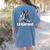 Boston Terrier Dog Untamed For Men Women Women's Comfort Colors T-Shirt Back Print Blue Jean