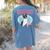 Boston Terrier Grandma Bostie Dog Owner Boston Terrier Men Women Women's Comfort Colors T-Shirt Back Print Blue Jean
