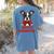 Boston Terrier Grandma Dog Lovers Puppy Bostie Owner Women's Comfort Colors T-Shirt Back Print Blue Jean