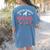 Boston Terrier Grandma Nana Dog Lover Christmas Women's Comfort Colors T-Shirt Back Print Blue Jean