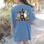 Boston Terrier Halloween Costume Mummy Witch Ghost Dog Lover For Men Women Kids Women's Comfort Colors T-Shirt Back Print Blue Jean