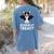 Boston Terrier Halloween Shirt Did Someone Say Treat Women's Comfort Colors T-Shirt Back Print Blue Jean