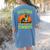 Boston Terrier Halloween Zombie American Gentleman Dog Lover Women's Comfort Colors T-Shirt Back Print Blue Jean
