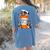 Boston Terrier Happy Pills T-Shirt Women's Comfort Colors T-Shirt Back Print Blue Jean