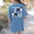 Boston Terrier Humor Bostie Dog Lover For Men Women Kids Women's Comfort Colors T-Shirt Back Print Blue Jean