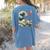 Boston Terrier Japanese Kanagawa Wave Surf Dog Women's Comfort Colors T-Shirt Back Print Blue Jean