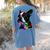 Boston Terrier Lovers Colorful Pop Art Boston Terrier Women's Comfort Colors T-Shirt Back Print Blue Jean