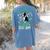 My Boston Terrier Is My Lucky Charm Paw Dog St Patrick's Day Women's Comfort Colors T-Shirt Back Print Blue Jean