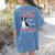 Boston Terrier Mom American Gentleman Dog Lover Mother's Day Women's Comfort Colors T-Shirt Back Print Blue Jean
