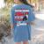 Boston Terrier Mom American Gentleman Dog Mother's Day Women's Comfort Colors T-Shirt Back Print Blue Jean