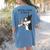 Boston Terrier Mom Dogs Mum Woman Women's Comfort Colors T-Shirt Back Print Blue Jean