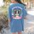 Boston Terrier Mom Mother's Day Women's Comfort Colors T-Shirt Back Print Blue Jean