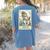 Boston Terrier Mom Skeleton Tarot Card Witch Vibes Dog Mom Women's Comfort Colors T-Shirt Back Print Blue Jean