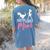 Boston Terrier Mom Boston Terrier Mom Women's Comfort Colors T-Shirt Back Print Blue Jean