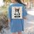 Boston Terrier Mug Shot Guilty Dog Women's Comfort Colors T-Shirt Back Print Blue Jean