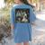 Boston Terrier Selfie With Ghosts Halloween Dog Lover Women's Comfort Colors T-Shirt Back Print Blue Jean