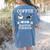 Boston Terrier Shirt Coffee And Boston Terrier Cute Dog For Men Women Girls Kids Women's Comfort Colors T-Shirt Back Print Blue Jean