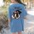 Boston Terrier Shirt I Didn't Fart My Butt Blew You A Kiss Women's Comfort Colors T-Shirt Back Print Blue Jean