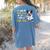 Boston Terrier Shirt I Will Find You And I Will Lick You Women's Comfort Colors T-Shirt Back Print Blue Jean