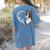 Boston Terrier Shirts For Women Girls Kids Heart Cute Women's Comfort Colors T-Shirt Back Print Blue Jean