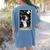 Boston Terrier Tarot Card Star With The Moon Men Women Kids Women's Comfort Colors T-Shirt Back Print Blue Jean