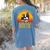 Boston Terrier Never Underestimate a Girl With a Bostie Women's Comfort Colors T-Shirt Back Print Blue Jean