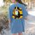 Boston Terrier s Mid-Century Modern Art s Street Grunge Women's Comfort Colors T-Shirt Back Print Blue Jean